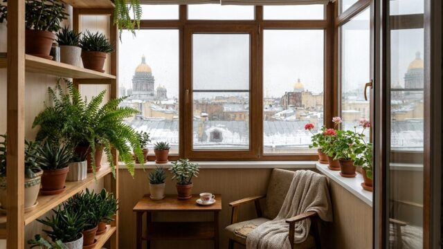 Остекление балкона в Санкт-Петербурге