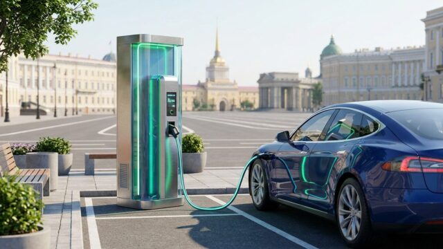Зарядная станция для электромобилей в Санкт-Петербурге