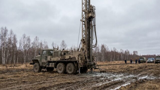 Буровая установка для скважины на воду, Новосибирская область